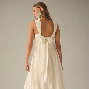 Forever That Girl Tiered Ruched Back Bow Dress